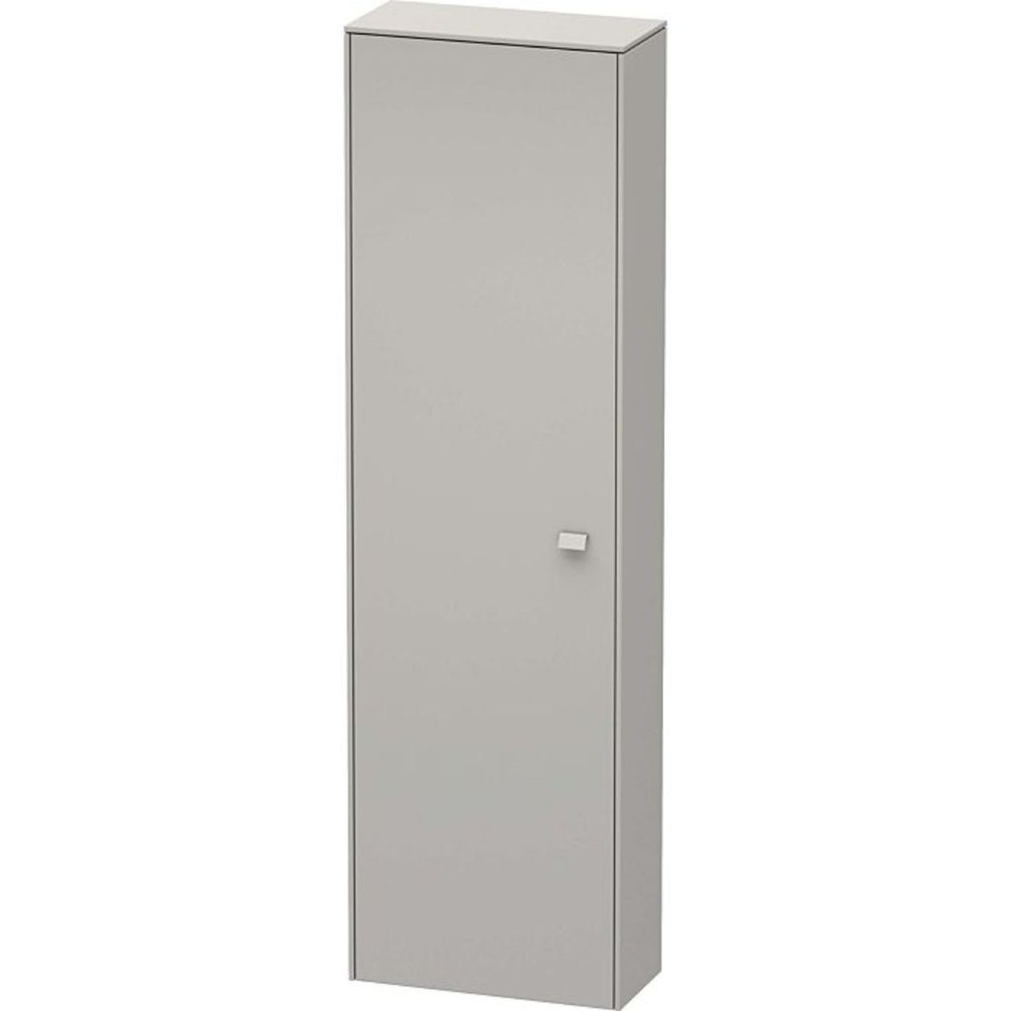 Duravit Brioso 20" x 70" x 9" Tall Cabinet With Left Door in Concrete Grey Matt