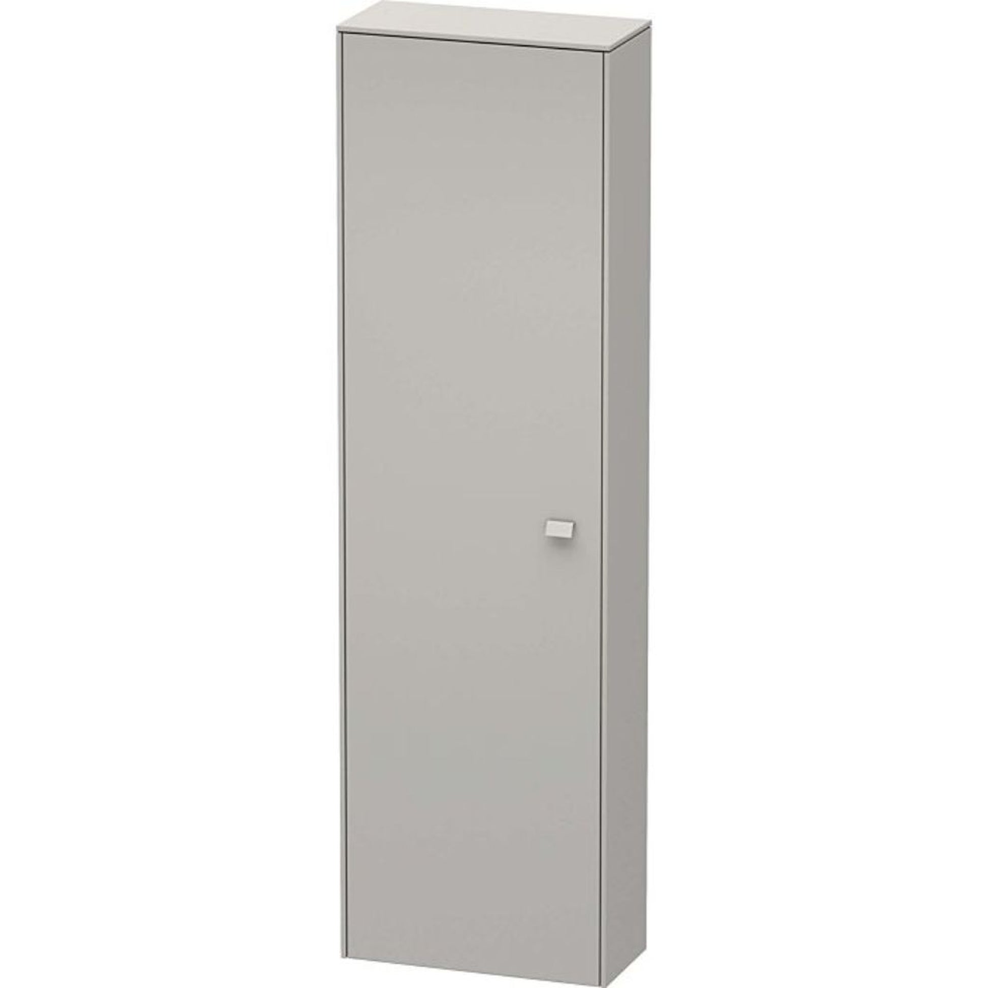 Duravit Brioso 20" x 70" x 9" Tall Cabinet With Left Door in Concrete Grey Matt