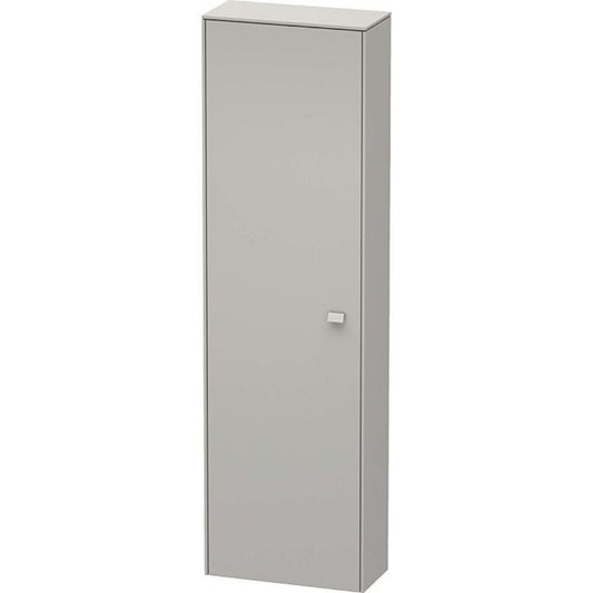 Duravit Brioso 20" x 70" x 9" Tall Cabinet With Left Door in Concrete Grey Matt