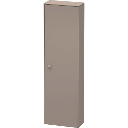 Duravit Brioso 20" x 70" x 9" Tall Cabinet With Right Door in Basalt Matt