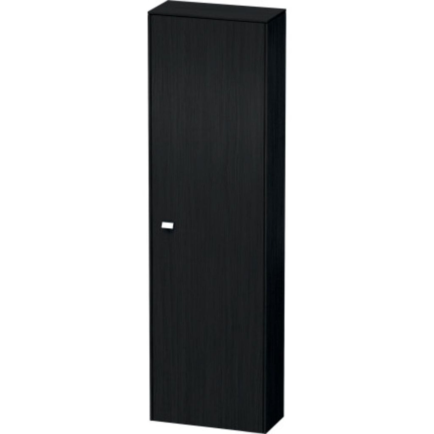 Duravit Brioso 20" x 70" x 9" Tall Cabinet With Right Door in Black Oak and Chrome Handle