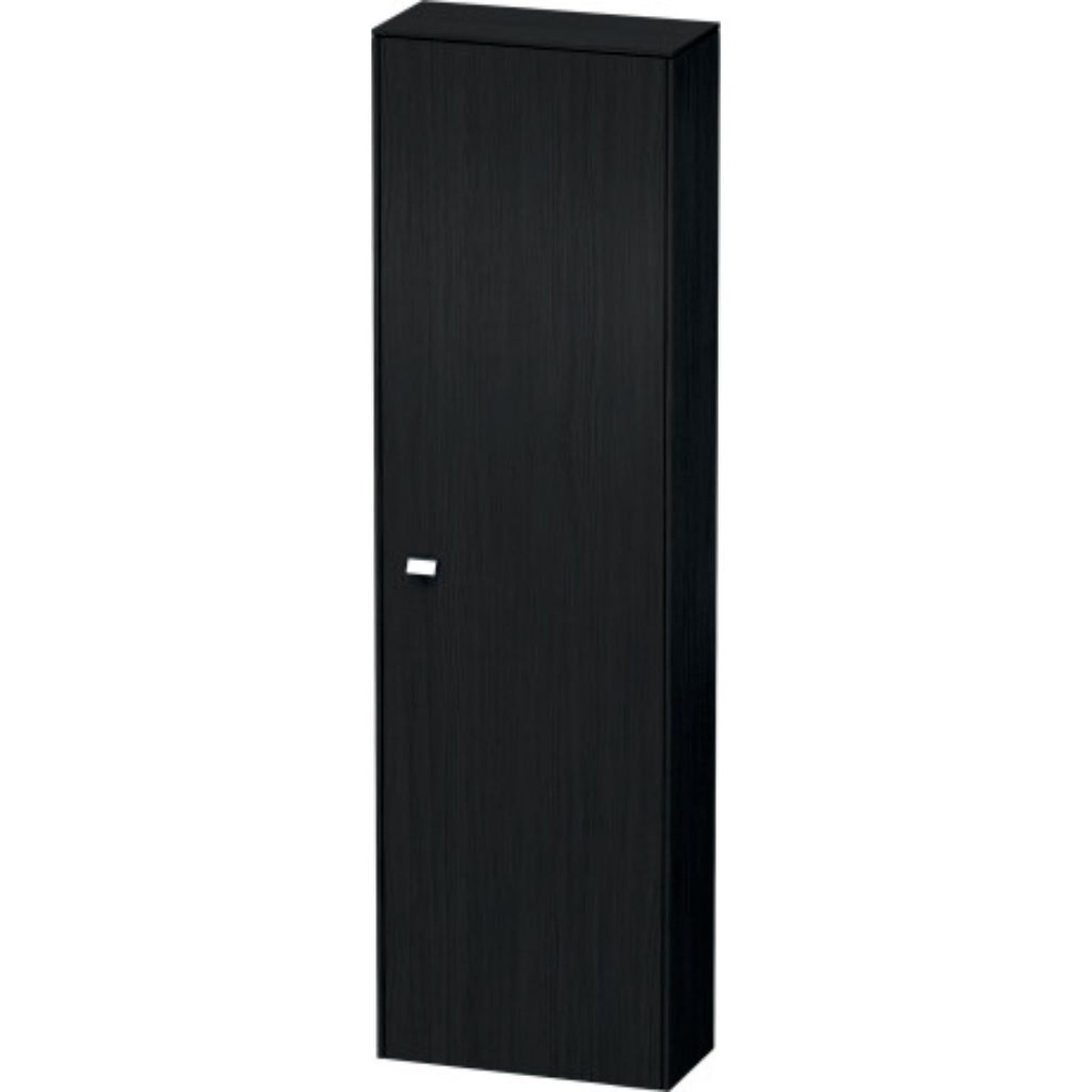 Duravit Brioso 20" x 70" x 9" Tall Cabinet With Right Door in Black Oak and Chrome Handle