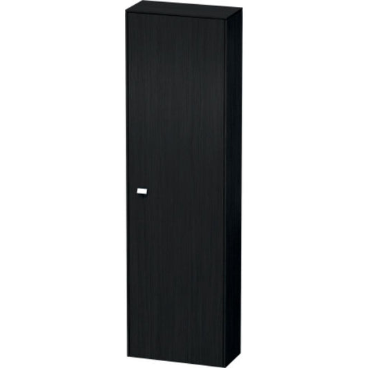 Duravit Brioso 20" x 70" x 9" Tall Cabinet With Right Door in Black Oak and Chrome Handle