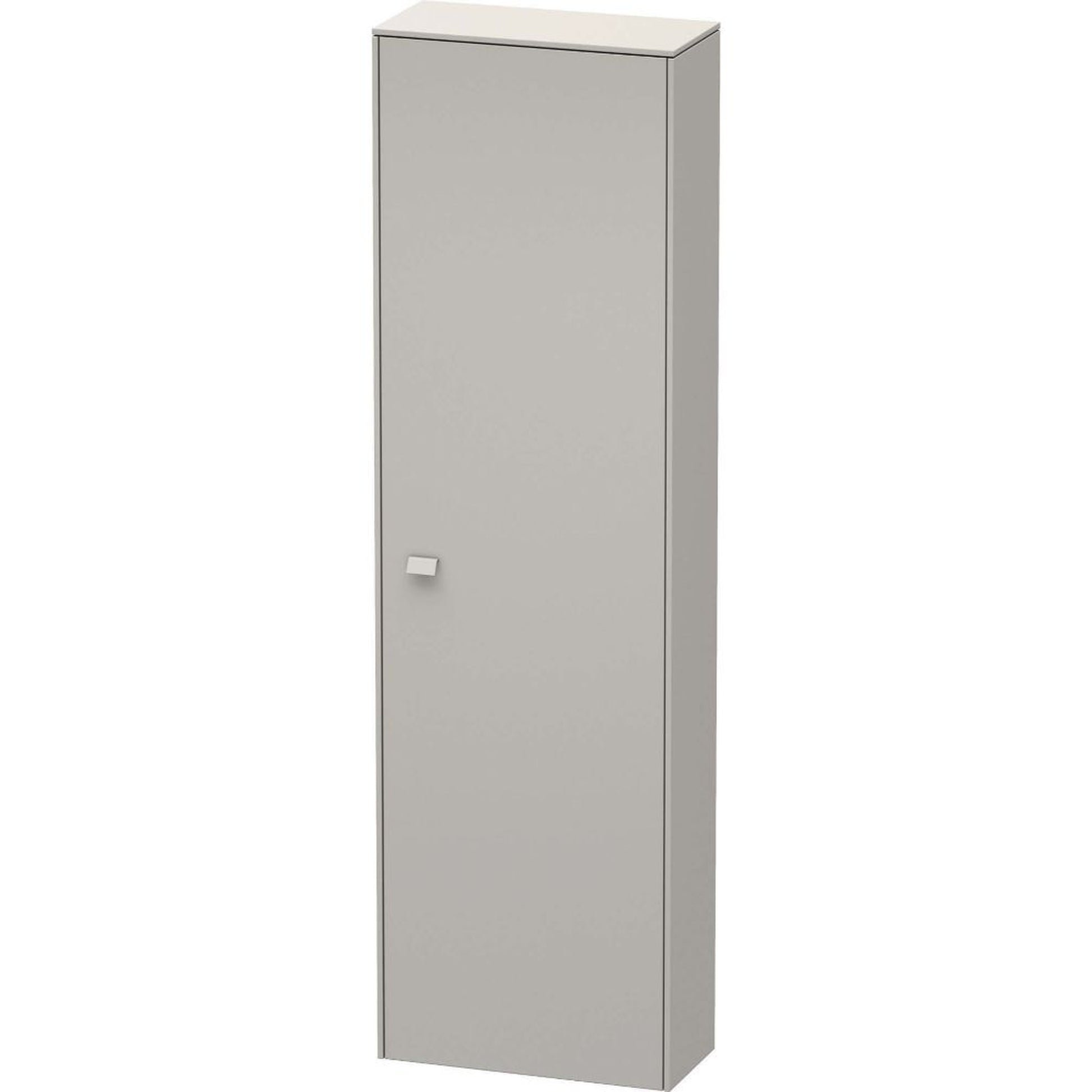 Duravit Brioso 20" x 70" x 9" Tall Cabinet With Right Door in Concrete Grey Matt