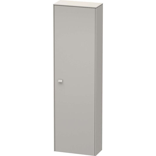 Duravit Brioso 20" x 70" x 9" Tall Cabinet With Right Door in Concrete Grey Matt