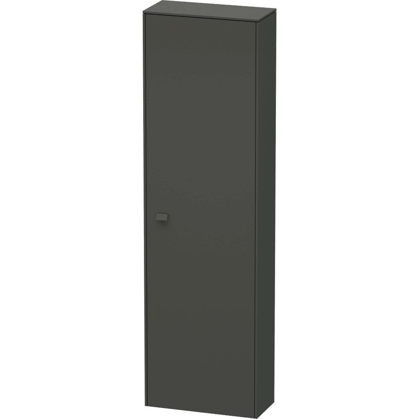Duravit Brioso 20" x 70" x 9" Tall Cabinet With Right Door in Graphite Matt