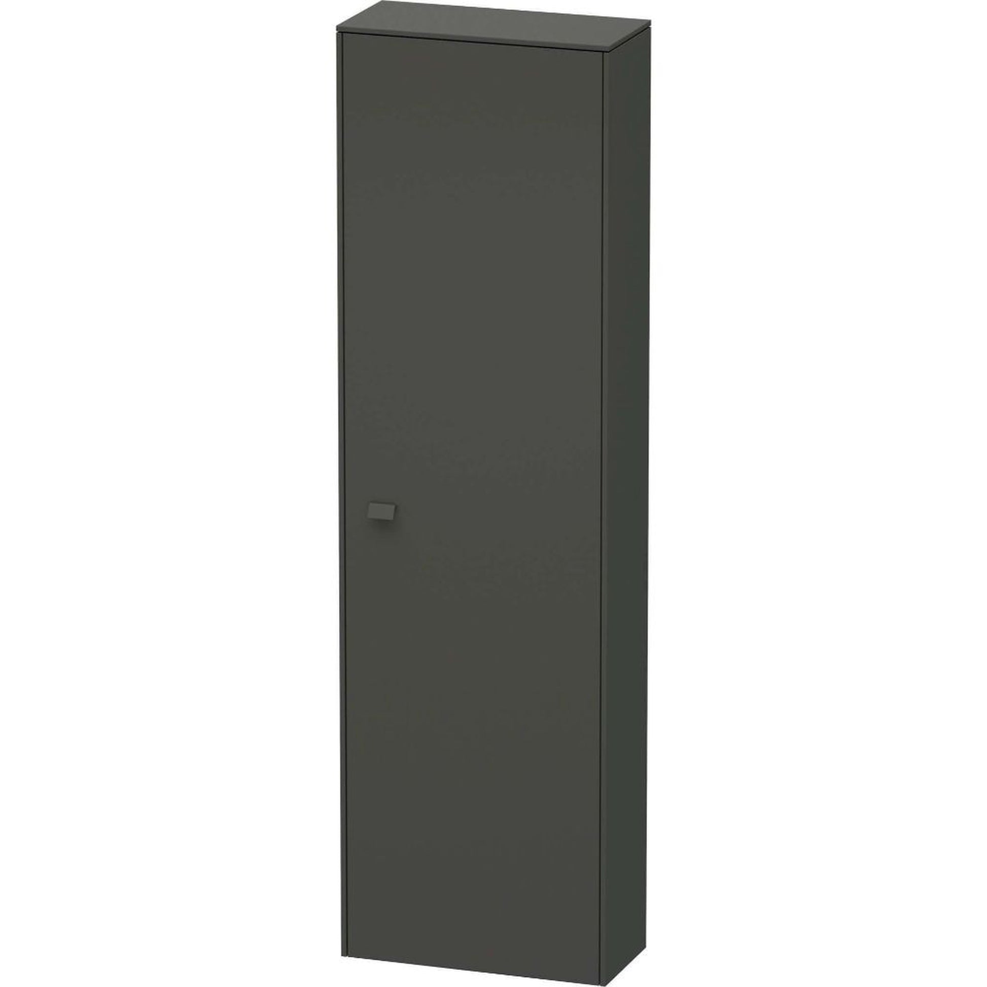 Duravit Brioso 20" x 70" x 9" Tall Cabinet With Right Door in Graphite Matt