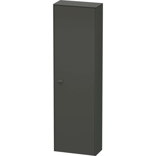 Duravit Brioso 20" x 70" x 9" Tall Cabinet With Right Door in Graphite Matt