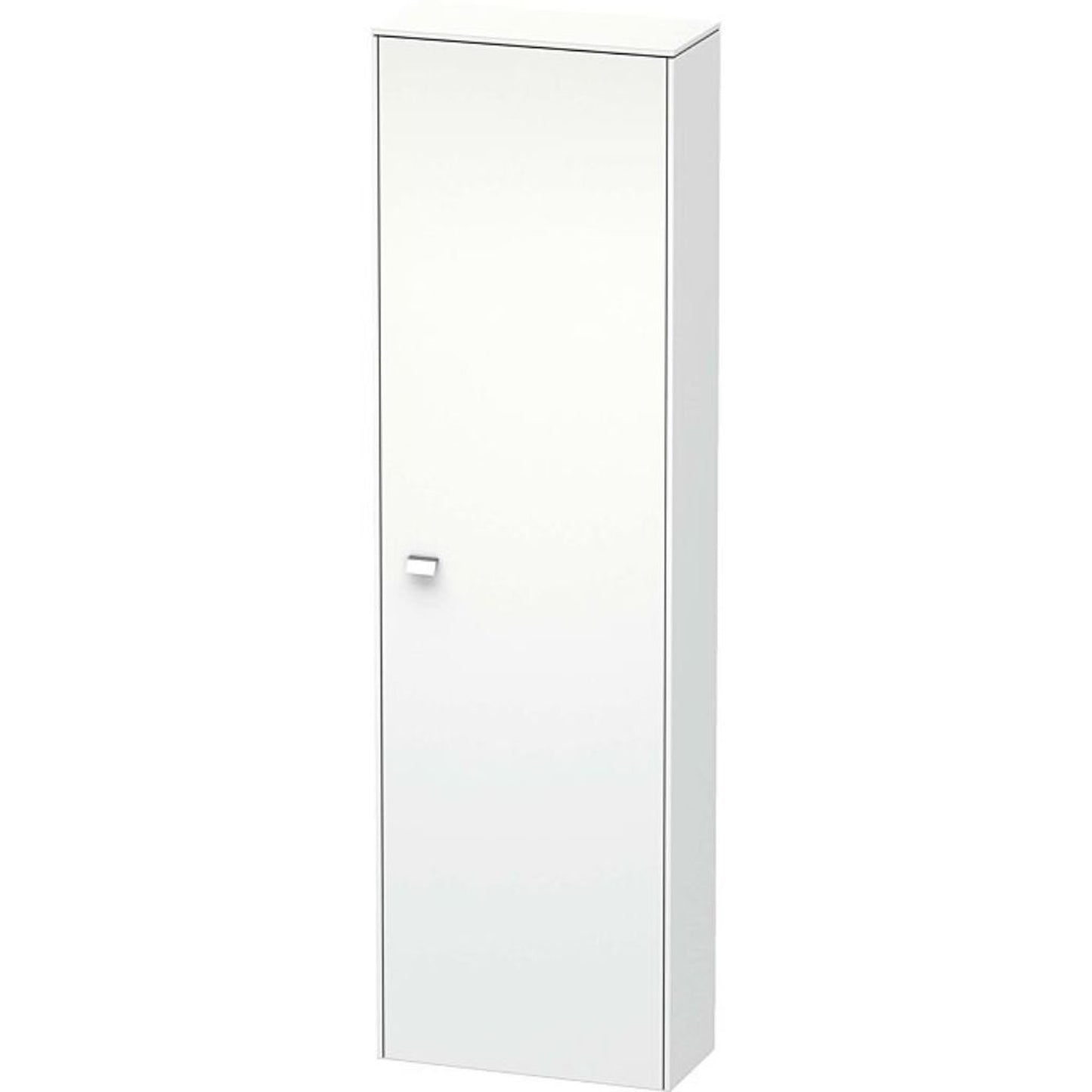 Duravit Brioso 20" x 70" x 9" Tall Cabinet With Right Door in White Matt and Chrome Handle