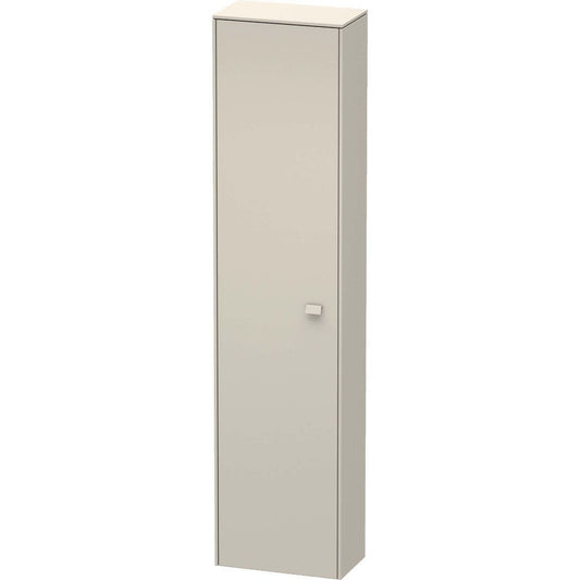 Duravit Brioso 20" x 79" x 14" Tall Cabinet With Left Door in Taupe