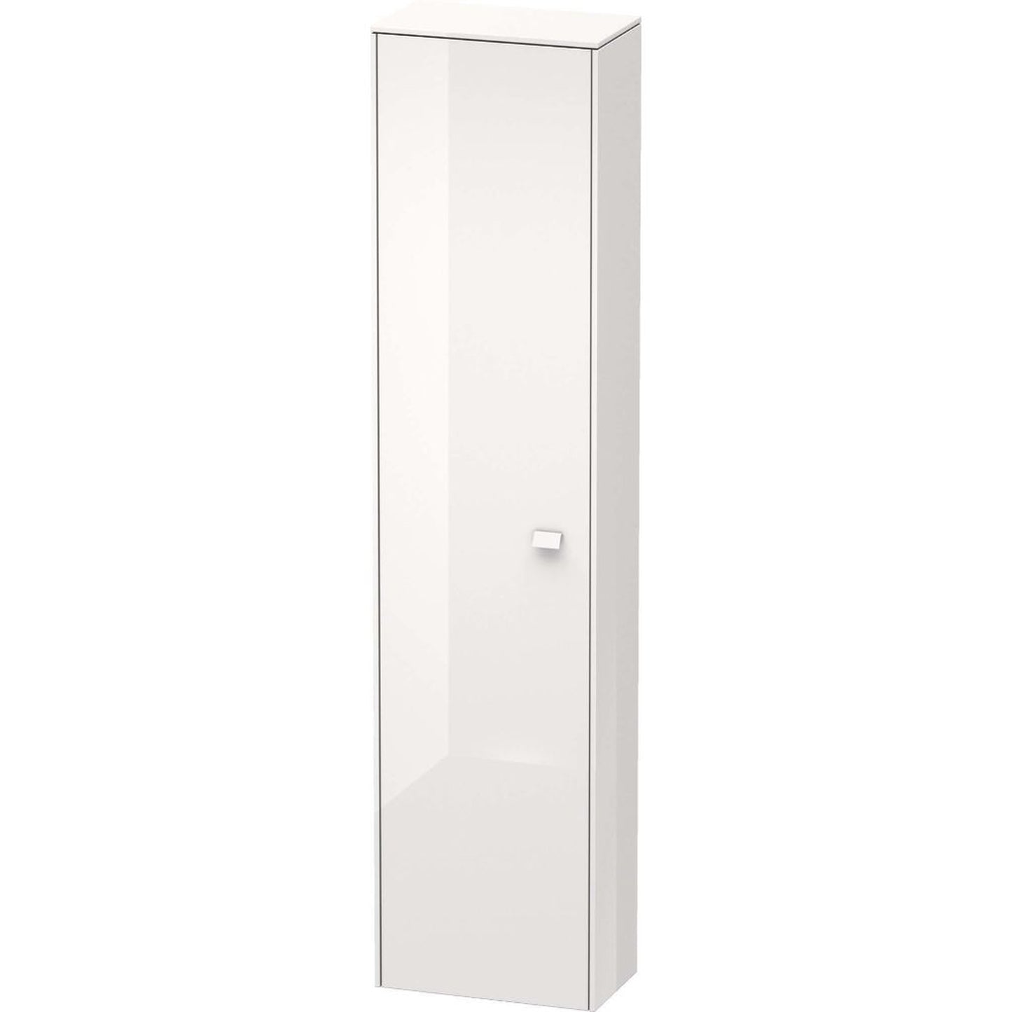 Duravit Brioso 20" x 79" x 14" Tall Cabinet With Left Door in White High Gloss