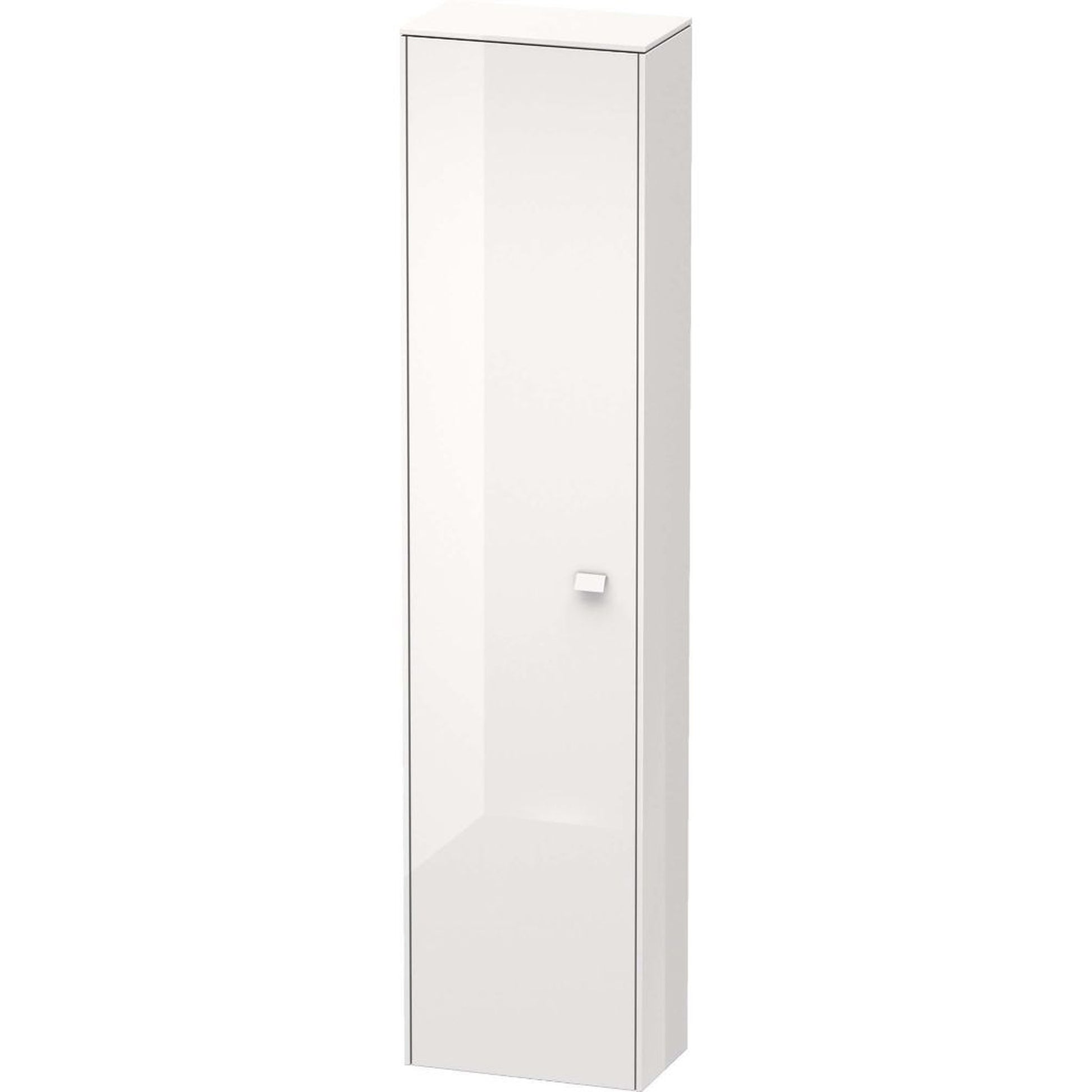 Duravit Brioso 20" x 79" x 14" Tall Cabinet With Left Door in White High Gloss