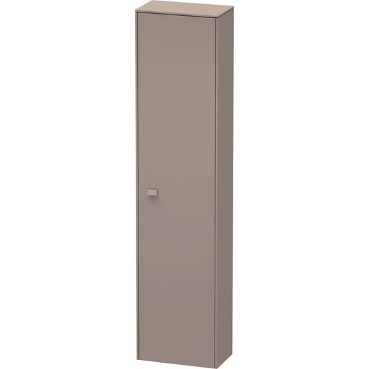 Duravit Brioso 20" x 79" x 14" Tall Cabinet With Right Door in Basalt Matt