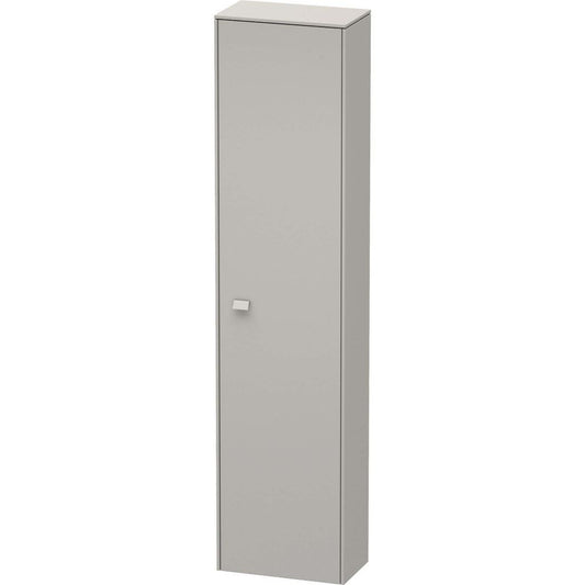 Duravit Brioso 20" x 79" x 14" Tall Cabinet With Right Door in Concrete Grey Matt