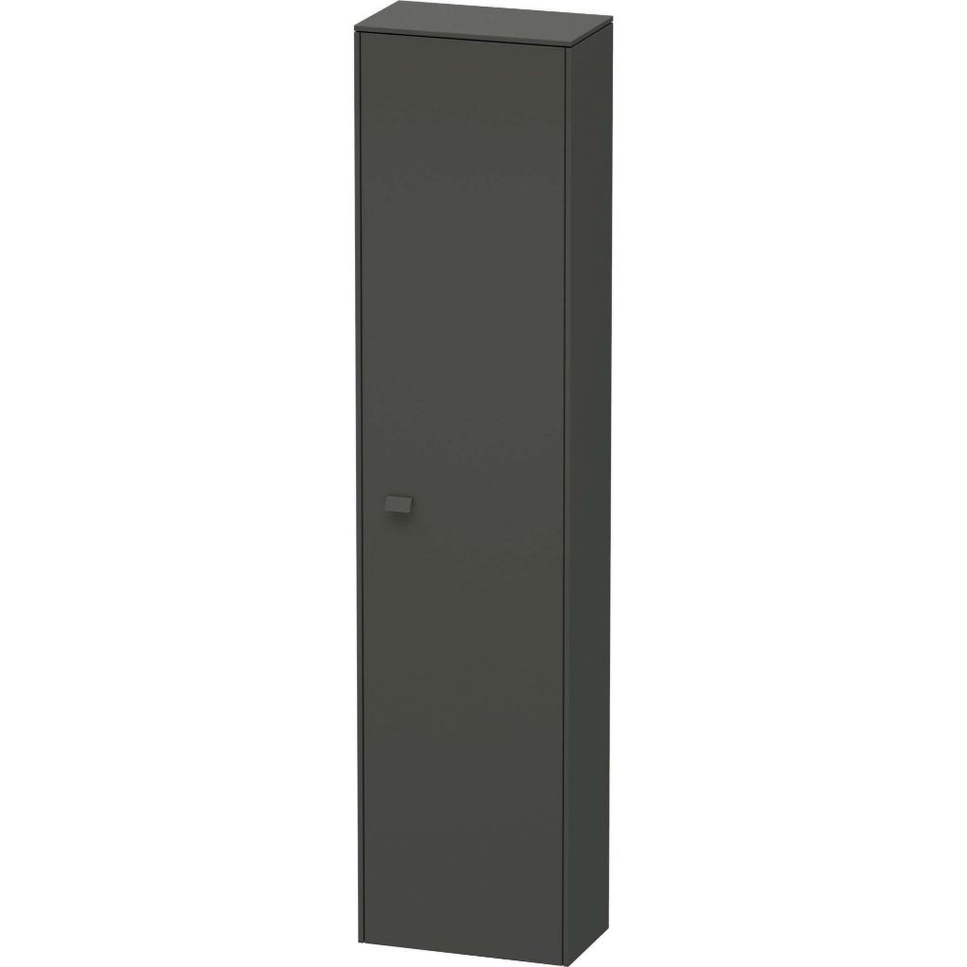 Duravit Brioso 20" x 79" x 14" Tall Cabinet With Right Door in Graphite Matt