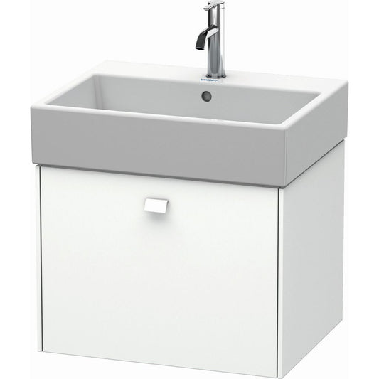 Duravit Brioso 23" x 17" x 18" One Drawer Wall-Mount Vanity Unit in White Matt