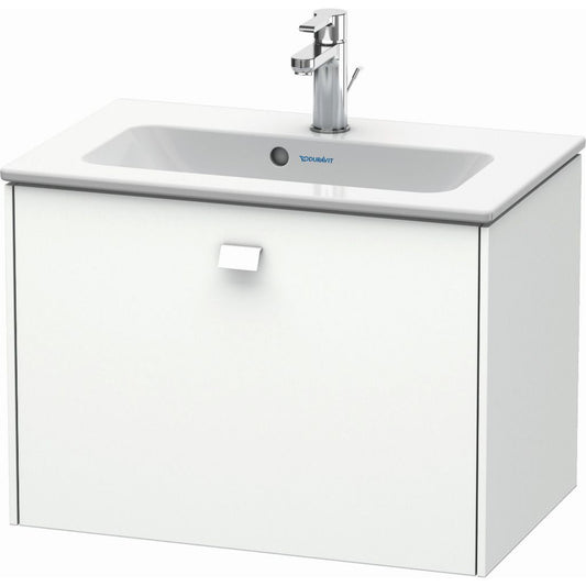 Duravit Brioso 24" x 17" x 15" One Drawer Wall-Mount Vanity Unit in White Matt