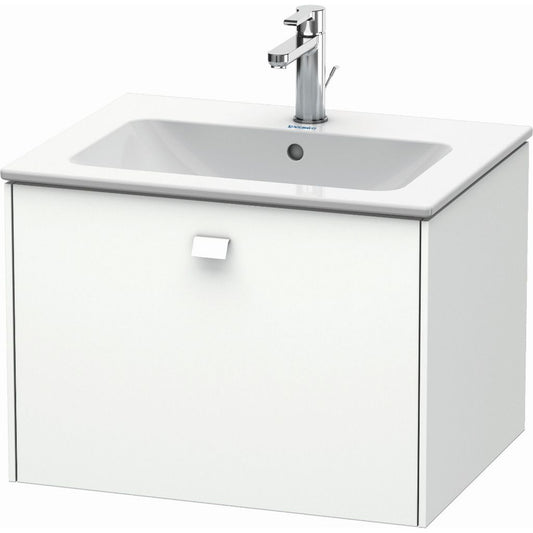 Duravit Brioso 24" x 17" x 19" One Drawer Wall-Mount Vanity Unit in White Matt