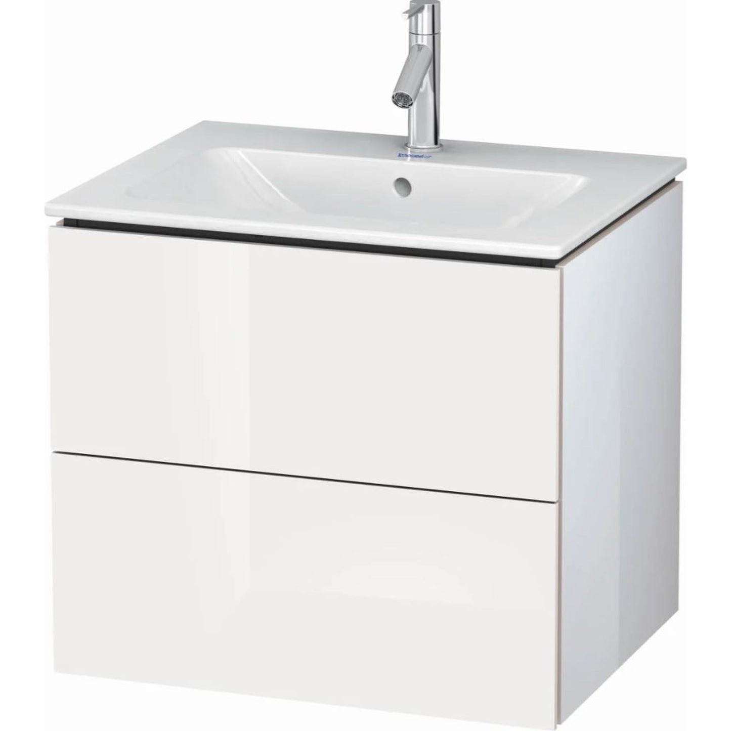 Duravit Brioso 24" x 22" x 19" White High Gloss Wall-Mount Vanity Kit