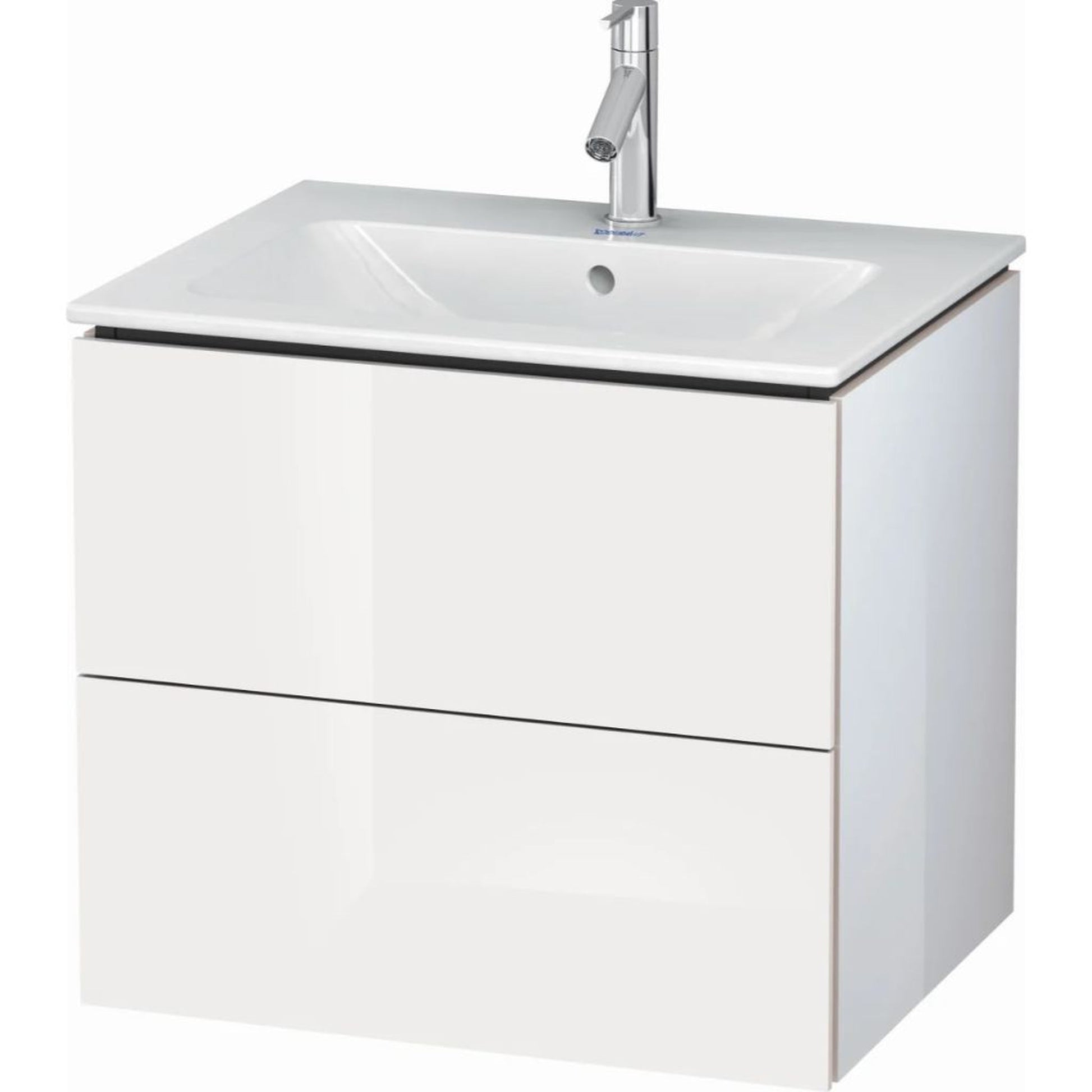 Duravit Brioso 24" x 22" x 19" White High Gloss Wall-Mount Vanity Kit