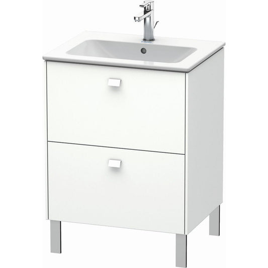 Duravit Brioso 24" x 27" x 19" Two Drawer Floor Standing Vanity Unit in White Matt