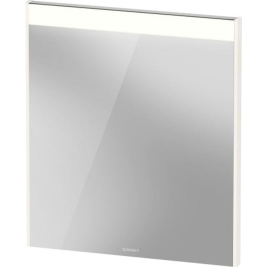 Duravit Brioso 24" x 28" x 1" Mirror With Lighting White High Gloss