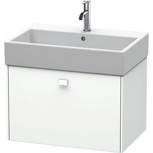 Duravit Brioso 27" x 17" x 18" One Drawer Wall-Mount Vanity Unit in White Matt