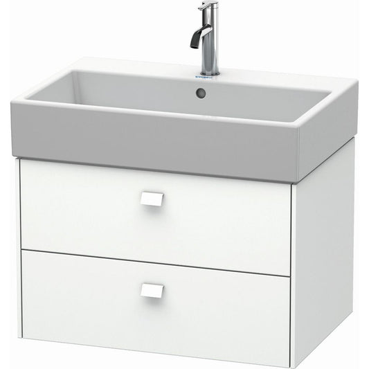 Duravit Brioso 27" x 17" x 18" Two Drawer Wall-Mount Vanity Unit in White Matt