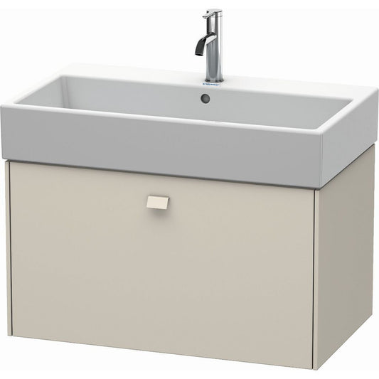Duravit Brioso 31" x 17" x 18" One Drawer Wall-Mount Vanity Unit in Taupe