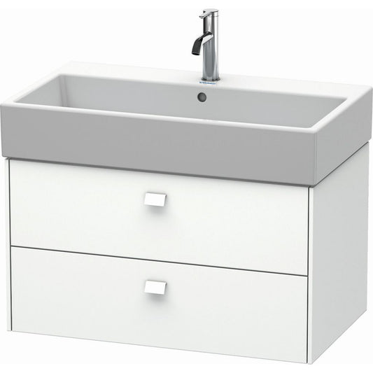 Duravit Brioso 31" x 17" x 18" Two Drawer Wall-Mount Vanity Unit in White Matt