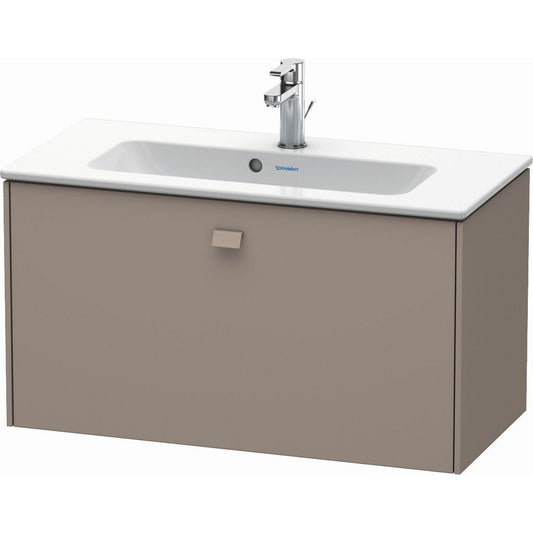 Duravit Brioso 32" x 17" x 15" One Drawer Wall-Mount Vanity Unit in Basalt Matt