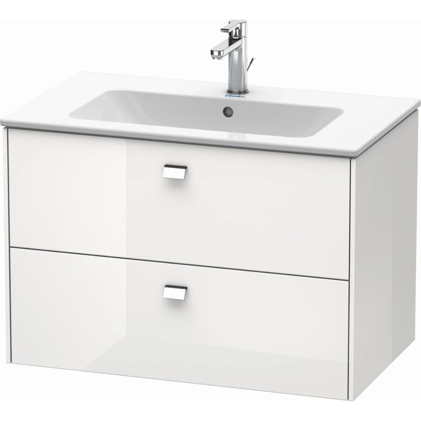 Duravit Brioso 32" x 22" x 19" White High Gloss Wall-Mount Vanity Kit