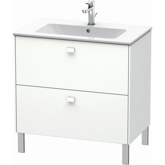 Duravit Brioso 32" x 27" x 19" Two Drawer Floor Standing Vanity Unit in White Matt