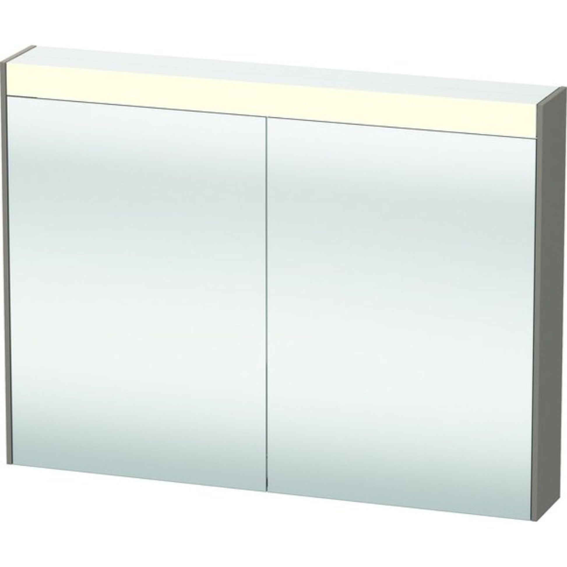 Duravit Brioso 32" x 30" x 6" Mirror Cabinet With Lighting Basalt Matt