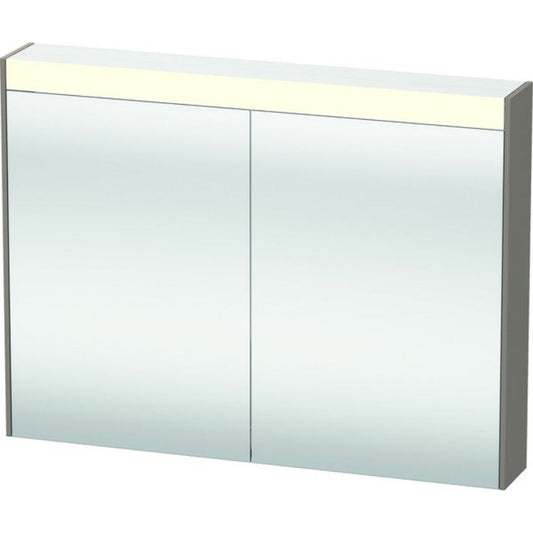 Duravit Brioso 32" x 30" x 6" Mirror Cabinet With Lighting Basalt Matt