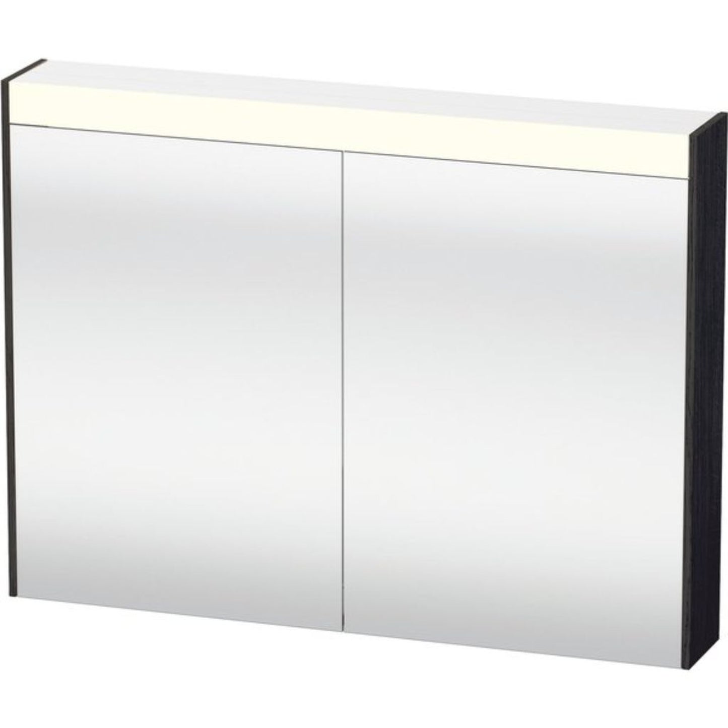 Duravit Brioso 32" x 30" x 6" Mirror Cabinet With Lighting Black Oak