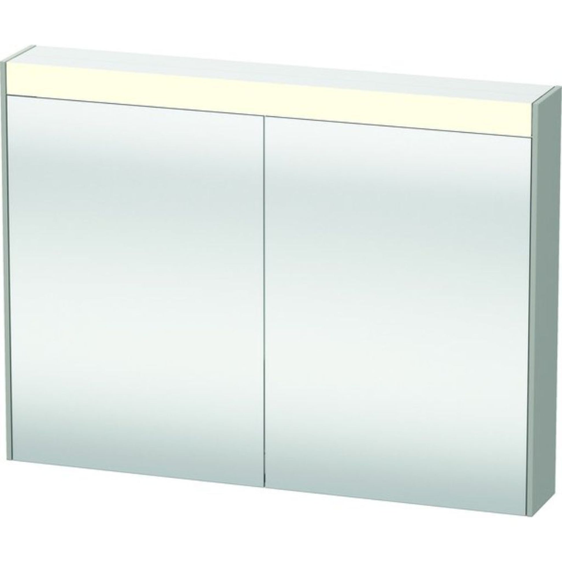 Duravit Brioso 32" x 30" x 6" Mirror Cabinet With Lighting Concrete Grey Matt