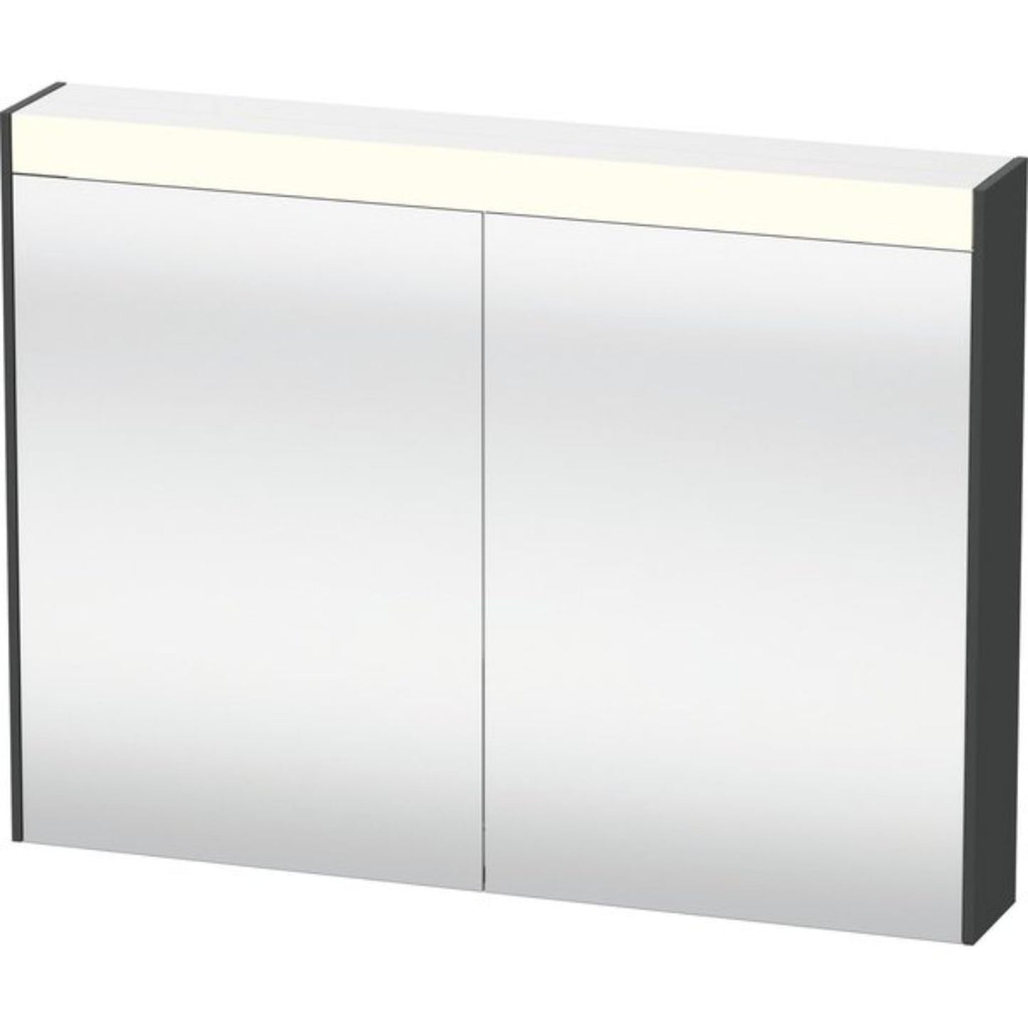 Duravit Brioso 32" x 30" x 6" Mirror Cabinet With Lighting Graphite Matt