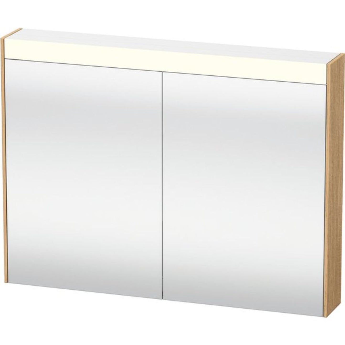 Duravit Brioso 32" x 30" x 6" Mirror Cabinet With Lighting Natural Oak