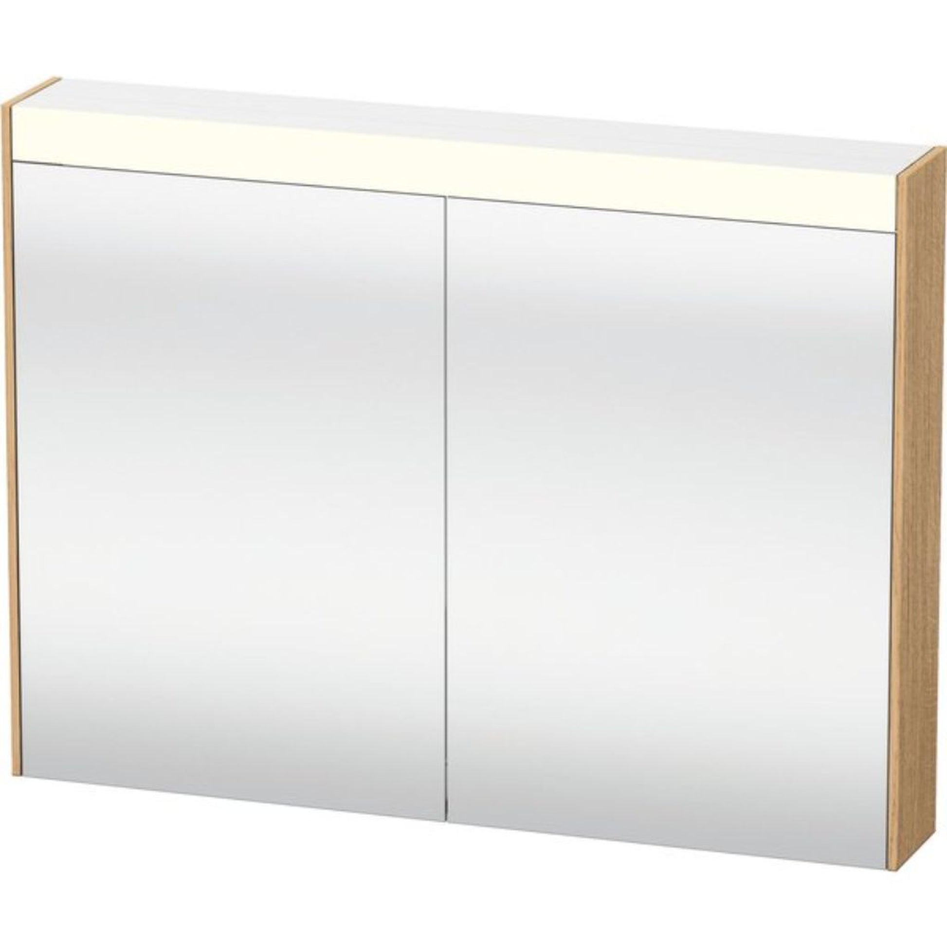 Duravit Brioso 32" x 30" x 6" Mirror Cabinet With Lighting Natural Oak