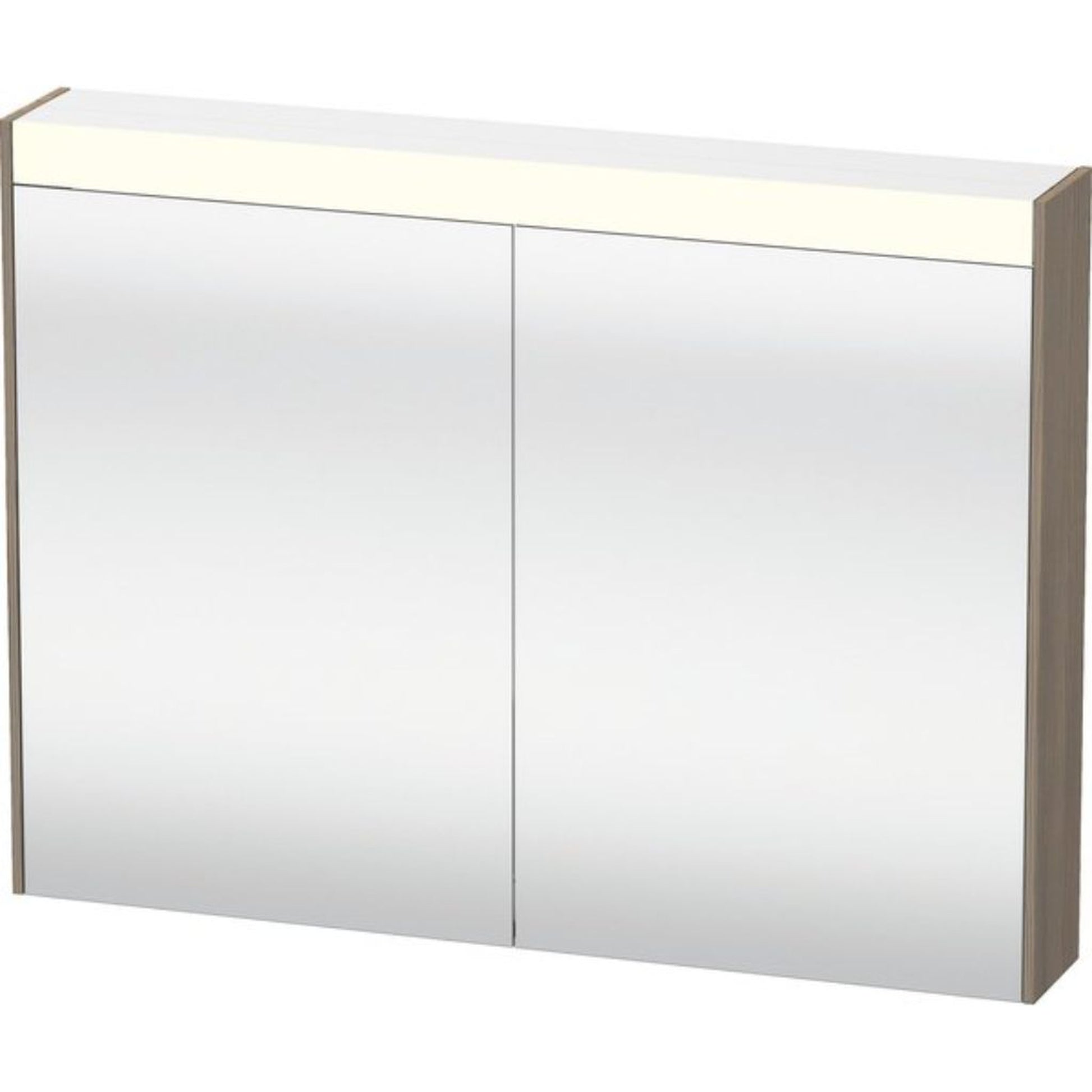 Duravit Brioso 32" x 30" x 6" Mirror Cabinet With Lighting Oak Terra