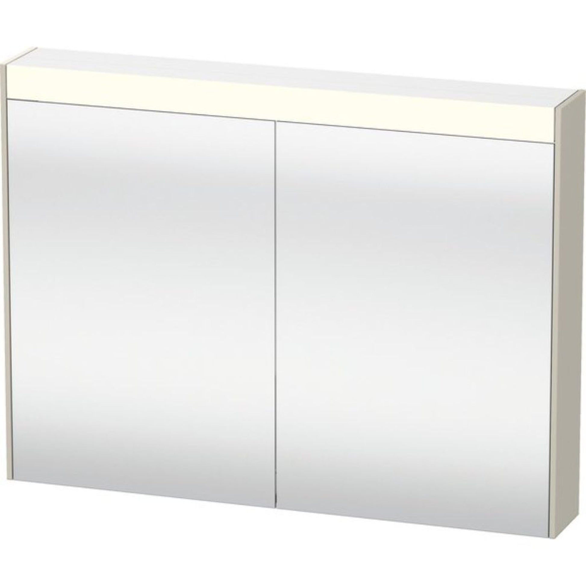 Duravit Brioso 32" x 30" x 6" Mirror Cabinet With Lighting Taupe