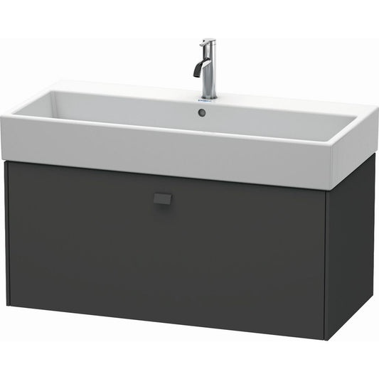 Duravit Brioso 39" x 17" x 18" One Drawer Wall-Mount Vanity Unit in Graphite Matt