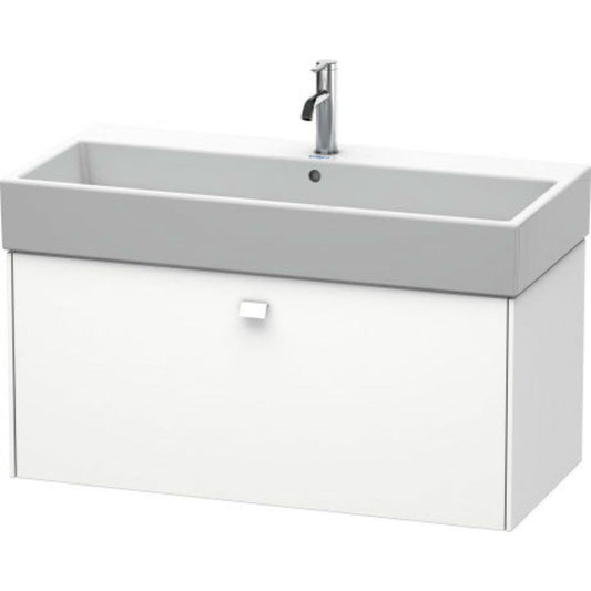 Duravit Brioso 39" x 17" x 18" One Drawer Wall-Mount Vanity Unit in White Matt