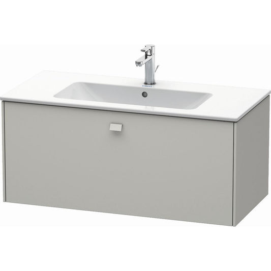 Duravit Brioso 40" x 17" x 19" One Drawer Wall-Mount Vanity Unit in Concrete Grey Matt