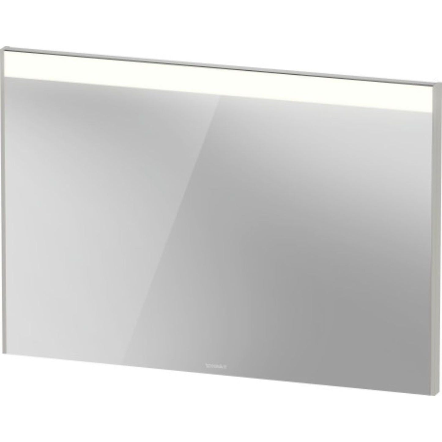 Duravit Brioso 40" x 28" x 1" Mirror With Lighting Concrete Grey Matt