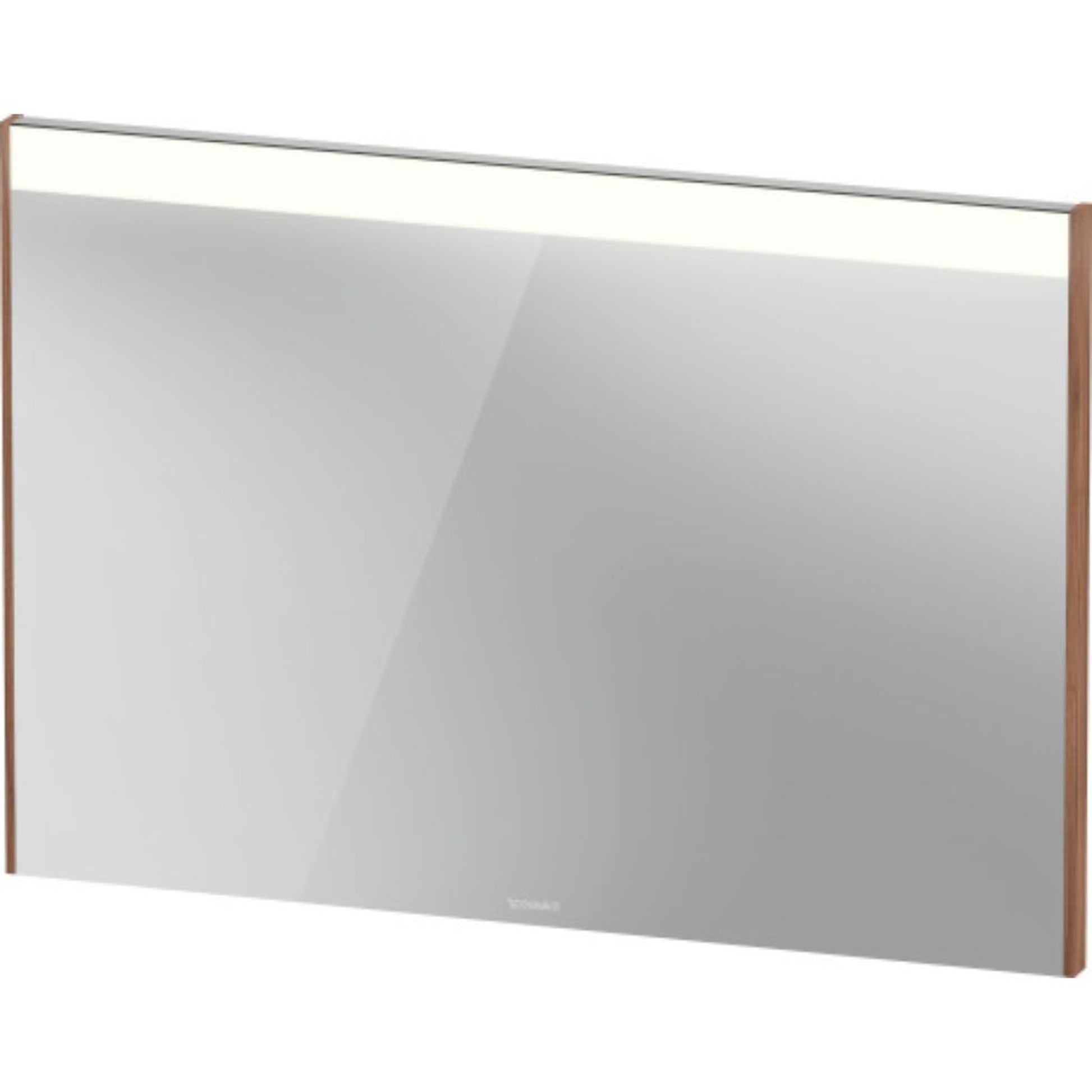 Duravit Brioso 40" x 28" x 1" Mirror With Lighting Natural Walnut