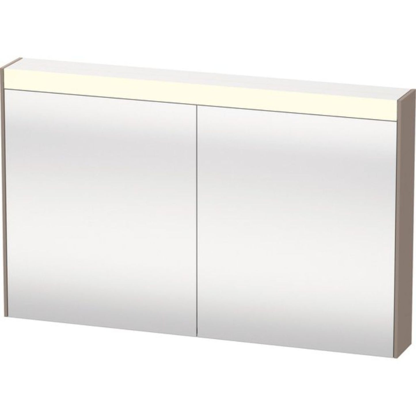 Duravit Brioso 40" x 30" x 6" Mirror Cabinet With Lighting Basalt Matt