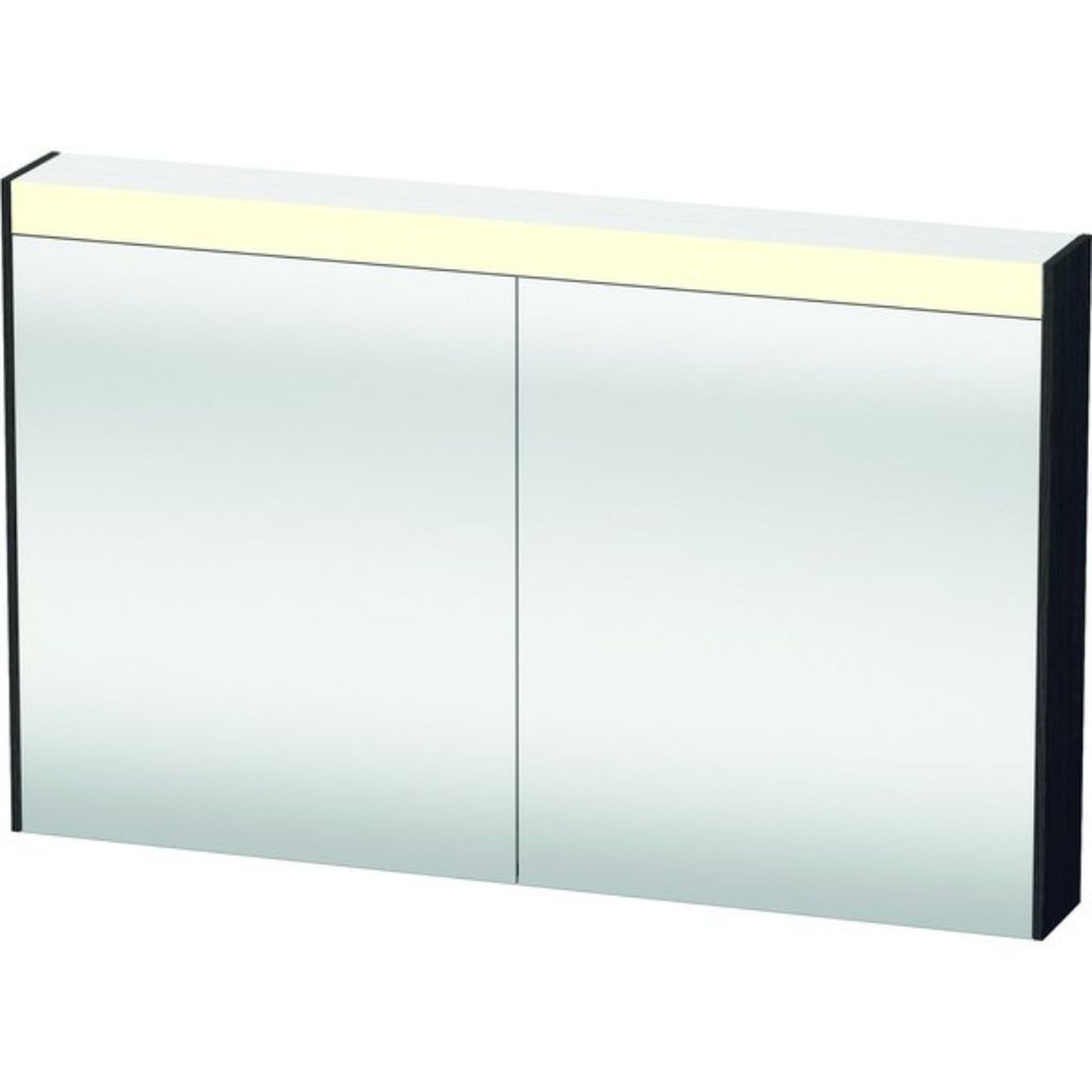 Duravit Brioso 40" x 30" x 6" Mirror Cabinet With Lighting Black Oak