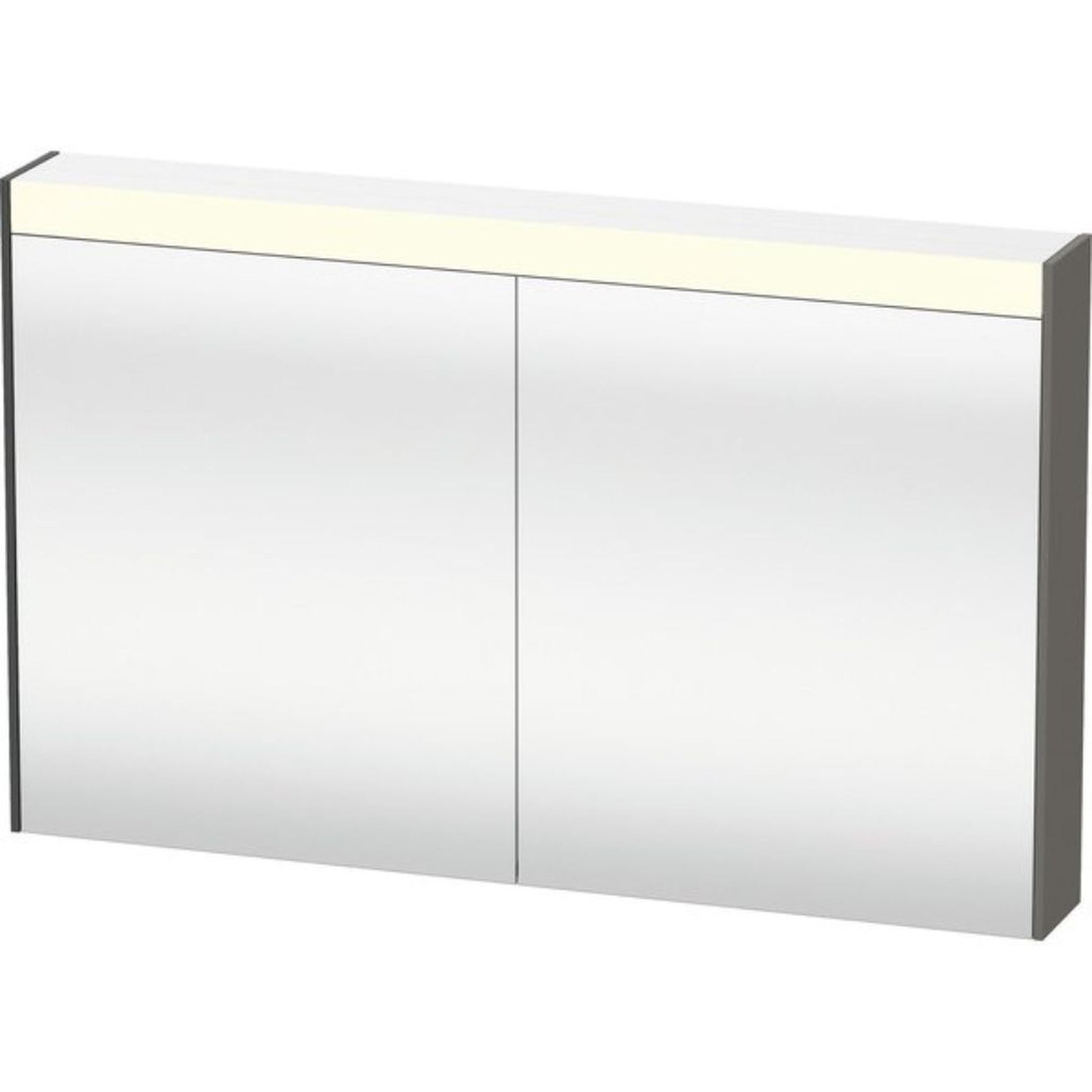 Duravit Brioso 40" x 30" x 6" Mirror Cabinet With Lighting Graphite Matt